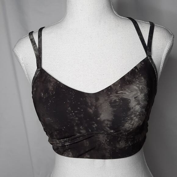 All In Motion Cross-Back Sports Bra Black/Gray Small - Picture 1 of 8